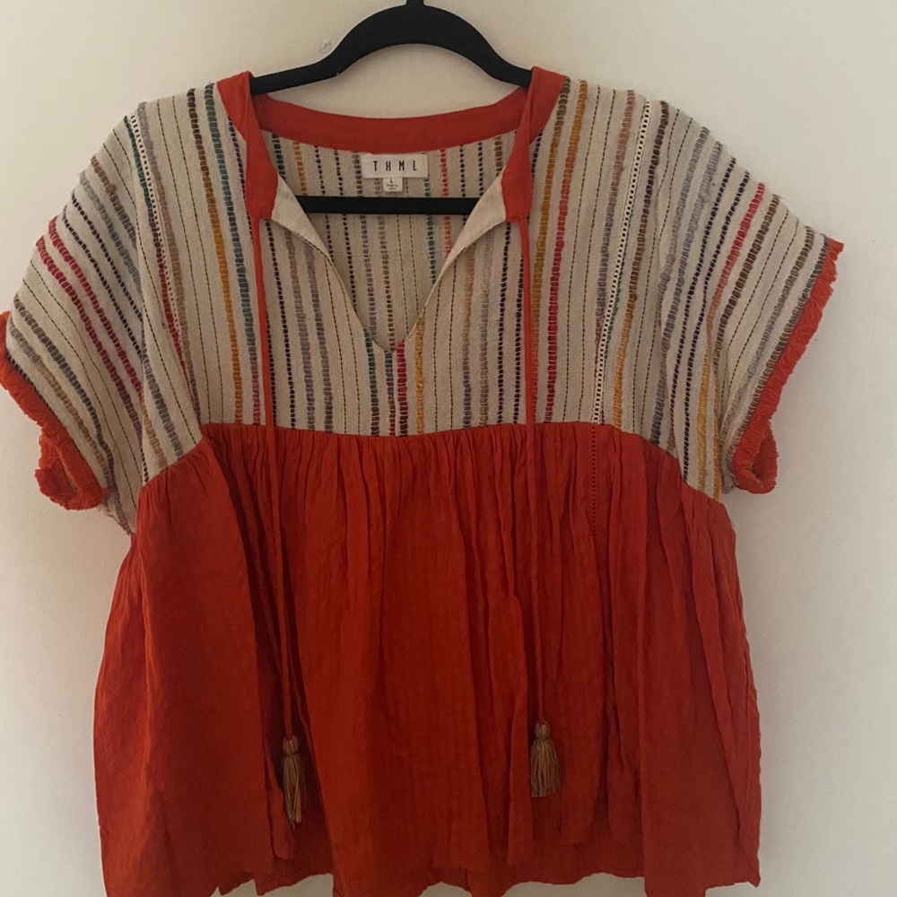 ORANGE BLOUSE